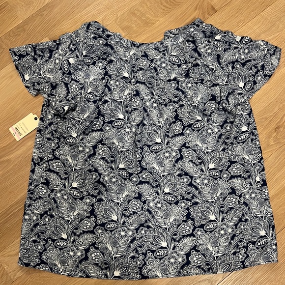 St. John’s Bay New 1X Paisley Blouse - Picture 3 of 6